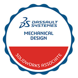 la Certificación CSWA Mechanical Design (Certified SOLIDWORKS Associate) de Dassault Systèmes