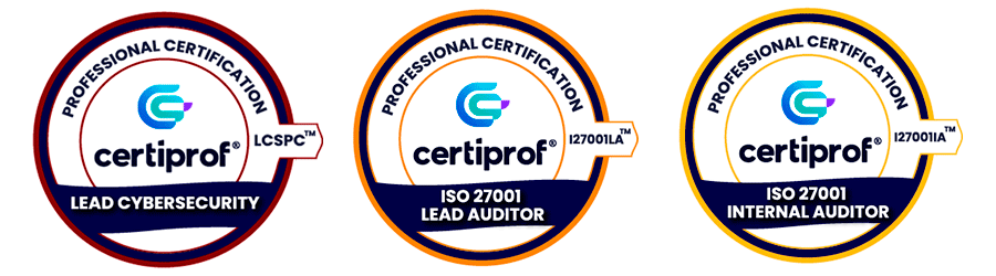 Logos Certiprof Cybersecurity y Lead Auditor