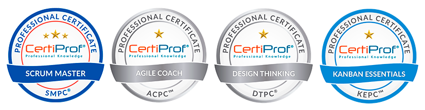 Logos certificaciones de metodogías ágiles