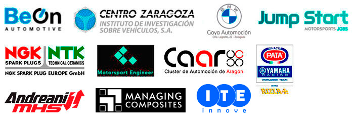 Logos empresas colaboradoras con el Máster en Ingeniería del Motorsport