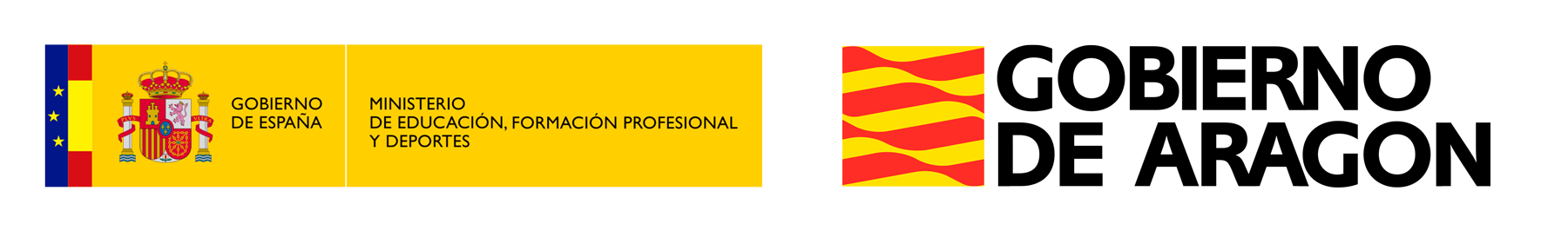 logos Ministerio de Educación y Gobierno de Aragón