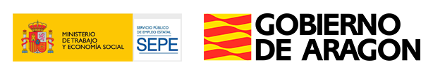 Logos Ministerio de Trabajo y Gobierno de Aragón - INAEM SEAS