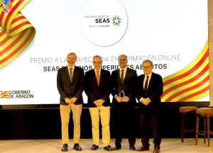SEAS recibe el Premio a la Trayectoria en Formación Online en los I Premios Aragón de La Razón