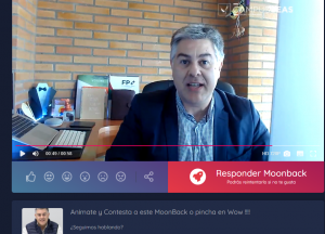 Sistema moonback de videomensajes