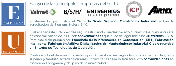 Dos sellos diferenciales: Universidad y Empresa en el CFGS de Automatización